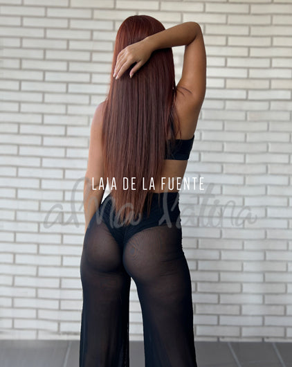 Pantalón Alma Transparencias Negro