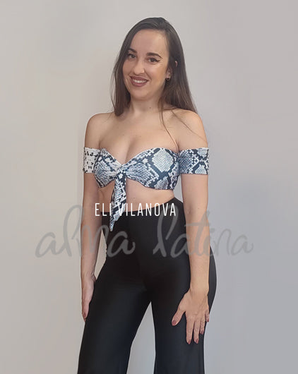 Top Aura Light Snake Print