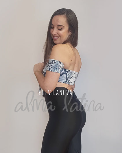 Top Aura Light Snake Print