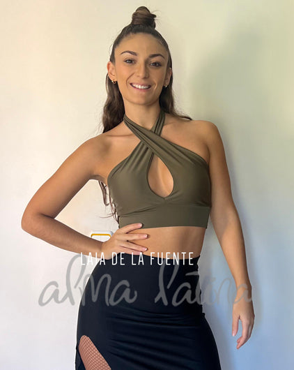Top Sensual Day Verde Militar
