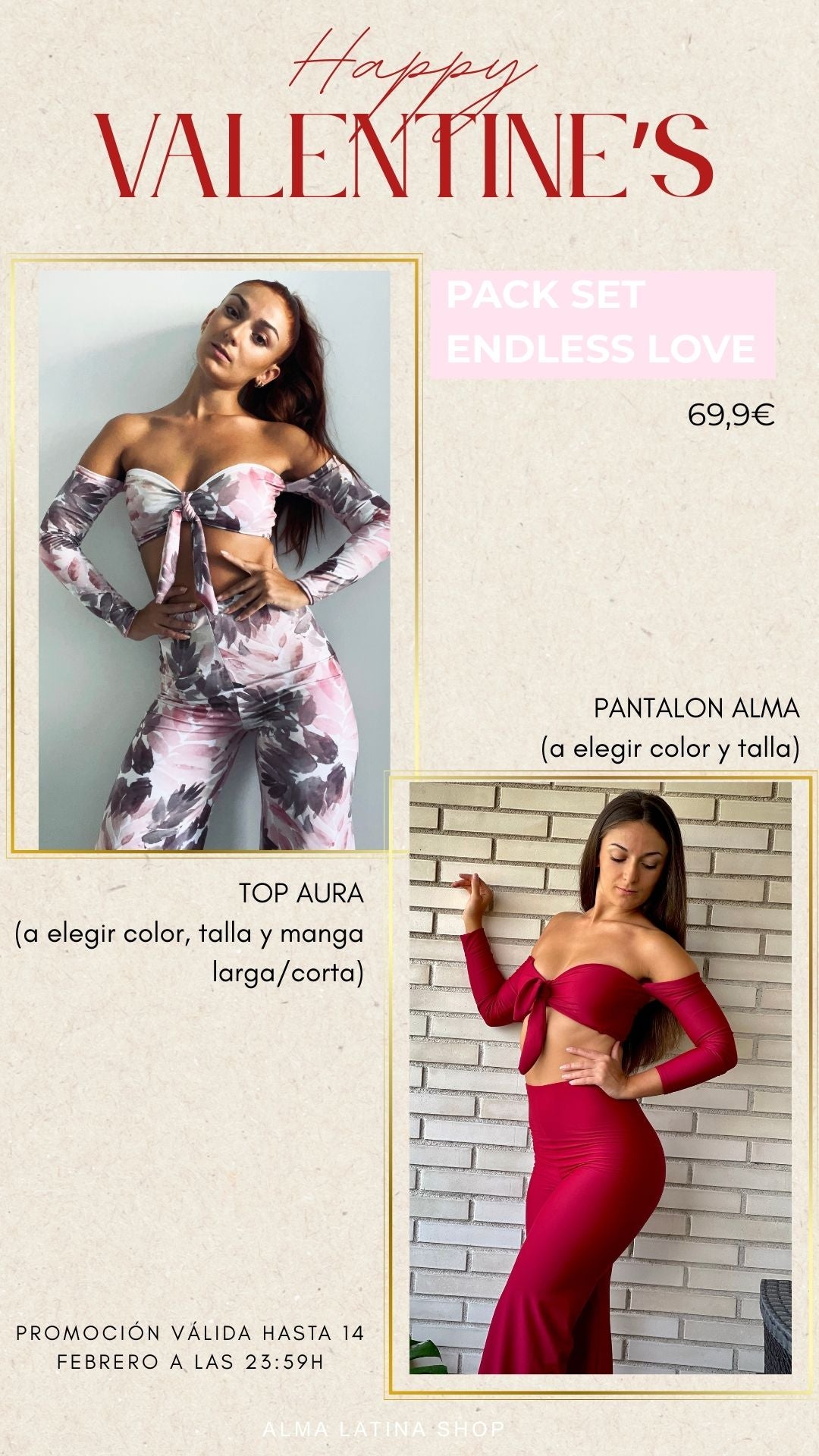 ENDLESS LOVE PACK. Top Aura + Pantalón Alma