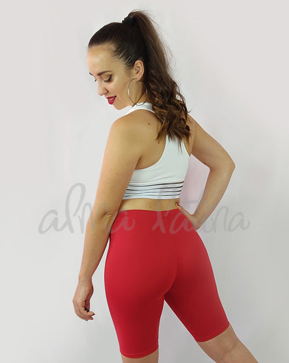 Leggings Ciclistas Rojo