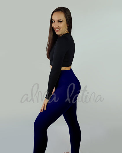 Leggings Frunce Azul Marino