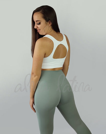 Leggings Frunce Verde Menta