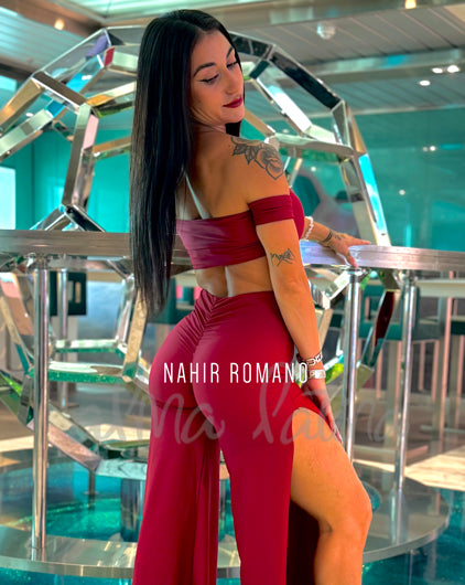 Pantalón Alma Open Burdeos