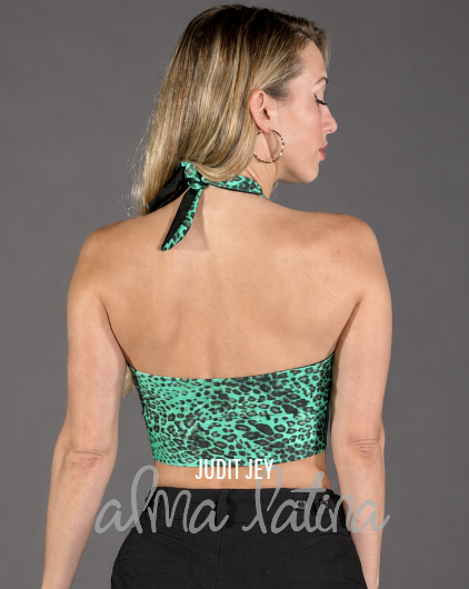 Top Sensual Day Leopardo verde