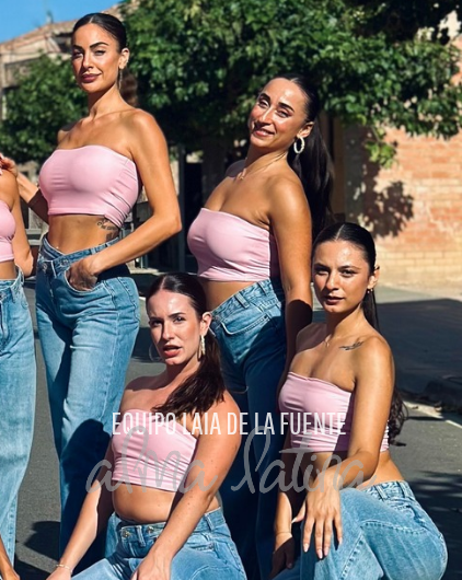 Top Bustier Rosa bebé