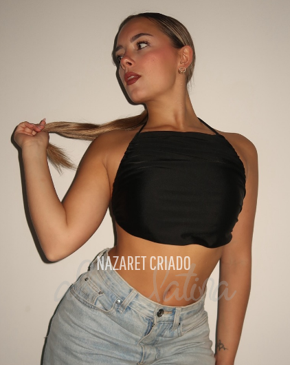 Top Guajira Corto Negro