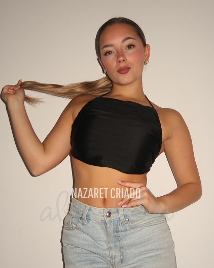 Top Guajira Corto Negro