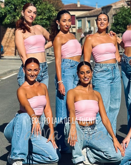 Top Bustier Rosa bebé