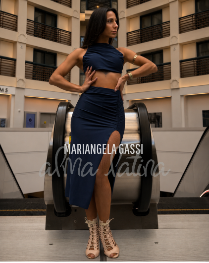 Falda Atenea Azul marino