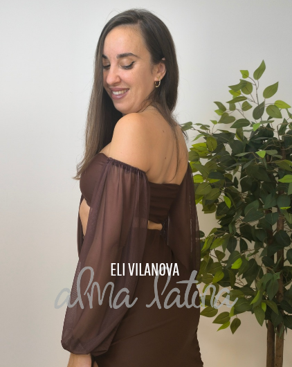 Top Aura Elegant Marrón