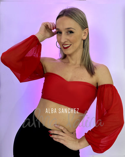 Top Aura Elegant Rojo