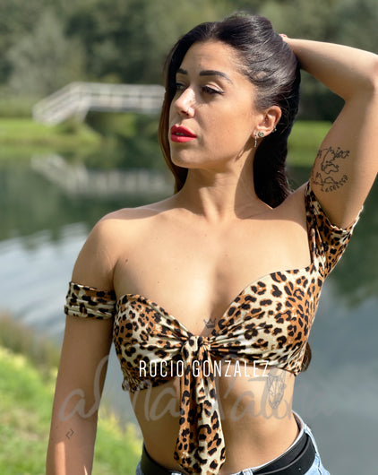 Top Aura Light Leopardo