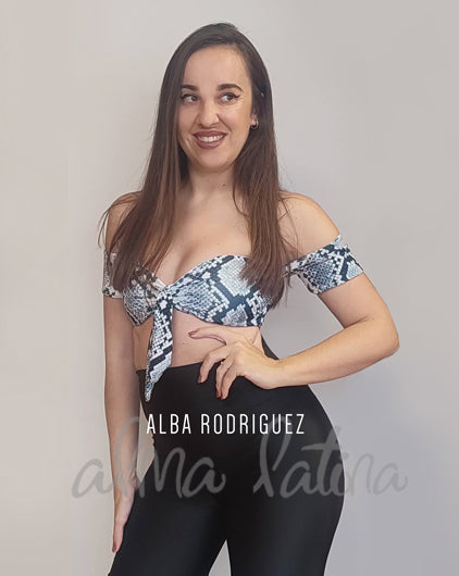 Top Aura Light Snake Print