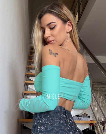 Top Aura Verde Menta