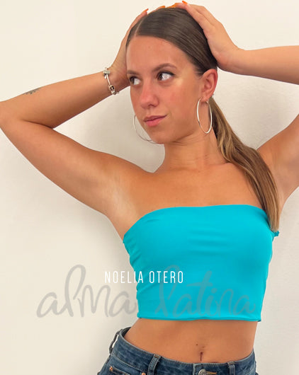 Top Bustier Aguamarina