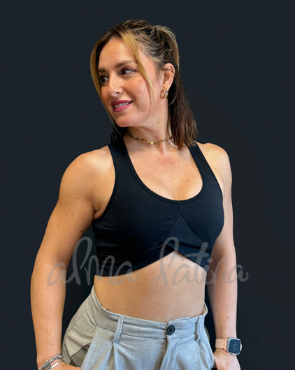 Black Wrap Top