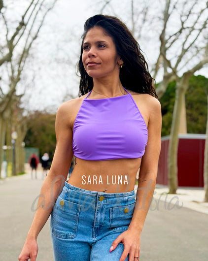 Top Guajira Corto Lila